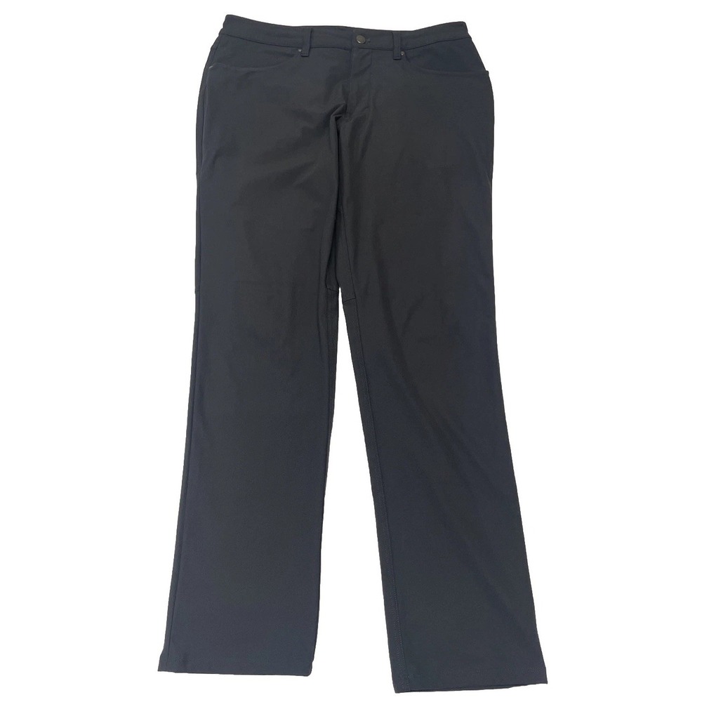 Lululemon ABC Classic-Fit 5 Pocket Pants Gray Warpstreme LM5ADES Men's 33